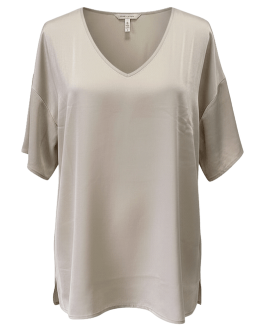 V Neck Tee - Champagne