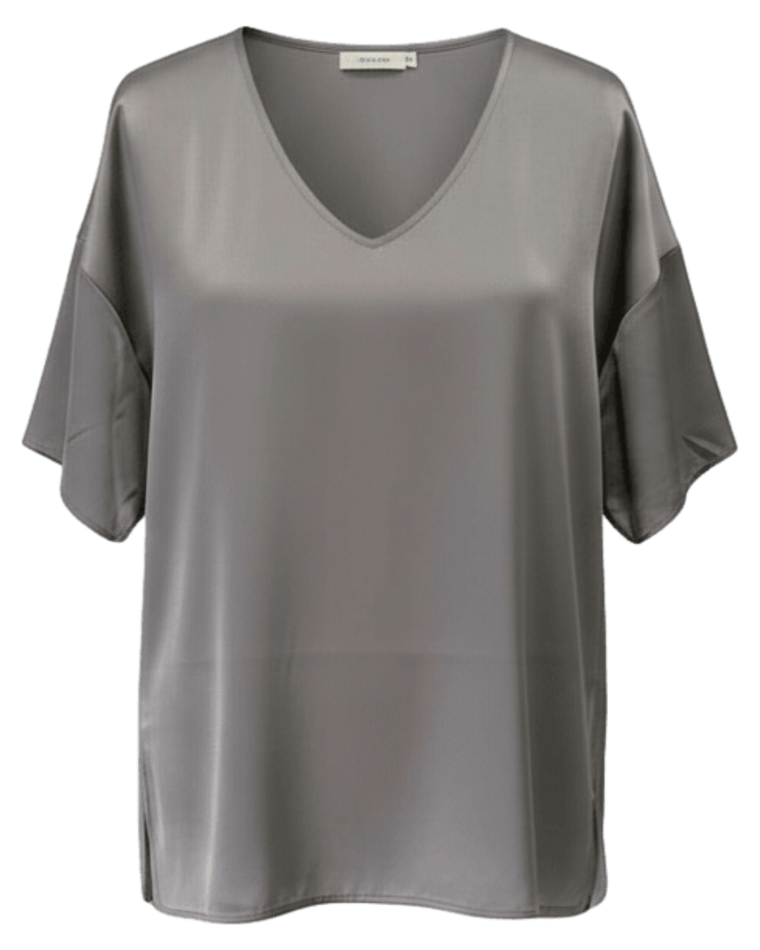 V Neck Tee - Mushroom