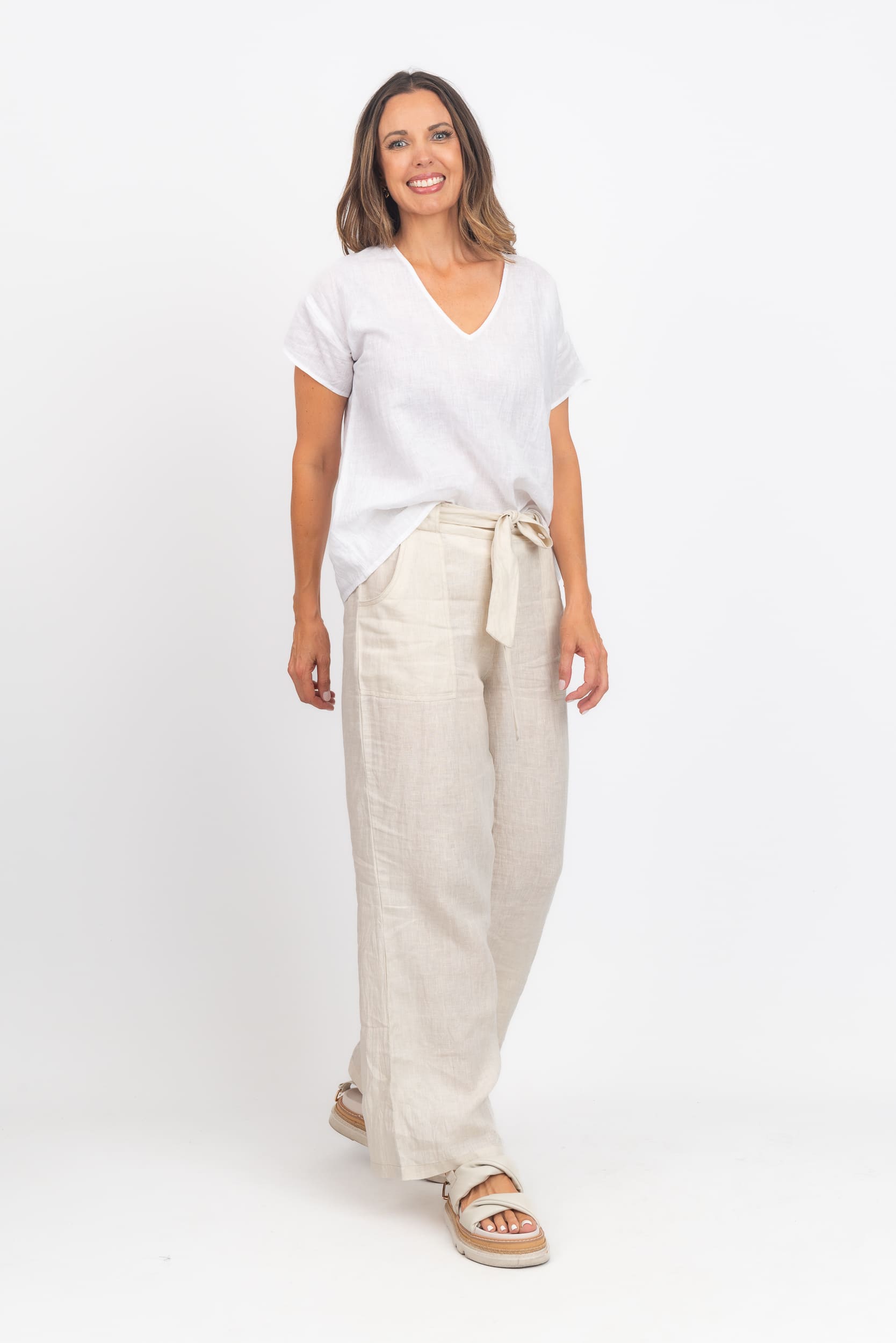 Beige & White Relaxed